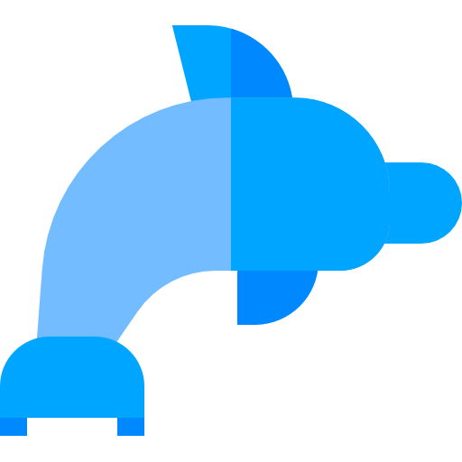 Dolphin Basic Straight Flat icon