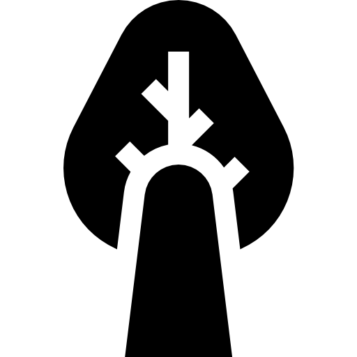 Árbol Basic Straight Filled icono