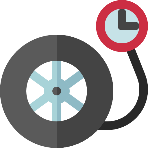휠 압력 Basic Rounded Flat icon