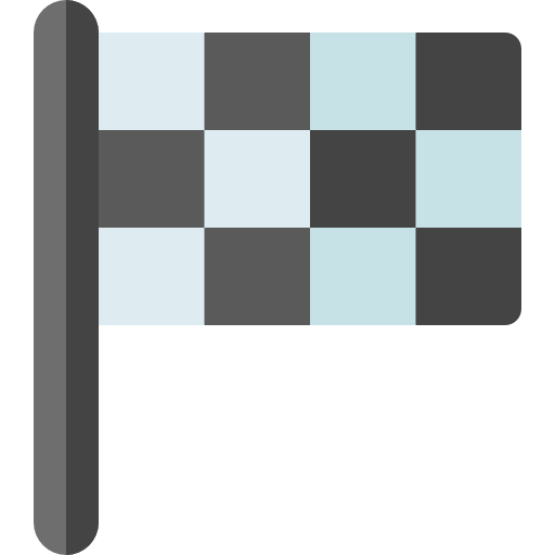 finish vlag Basic Rounded Flat icoon
