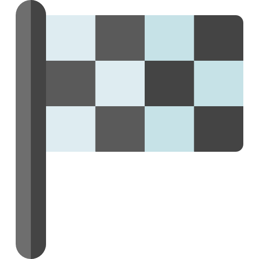 bandera de acabado Basic Rounded Flat icono