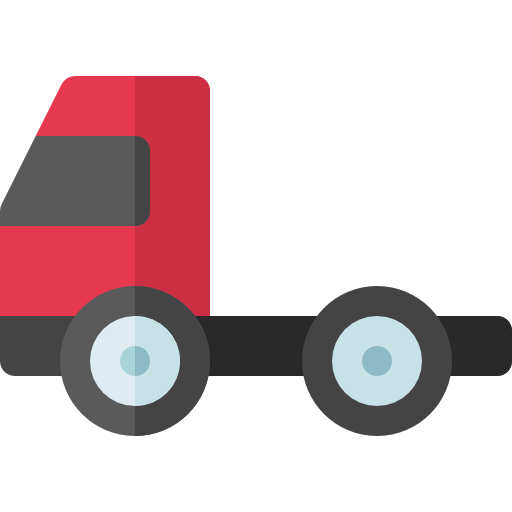 ciężarówka Basic Rounded Flat ikona