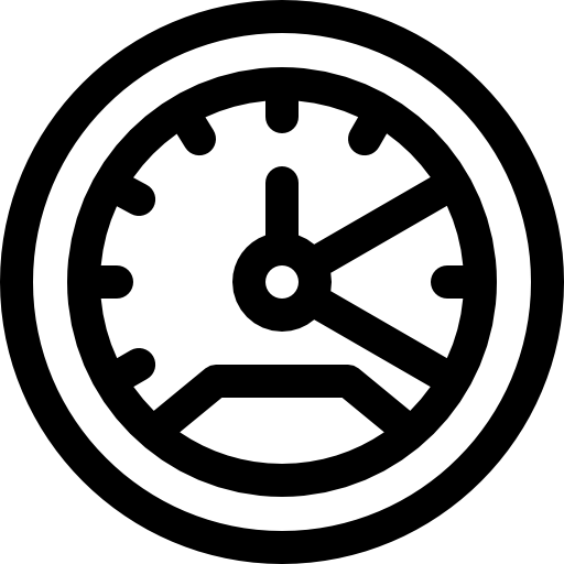 スピードメーター Basic Rounded Lineal icon
