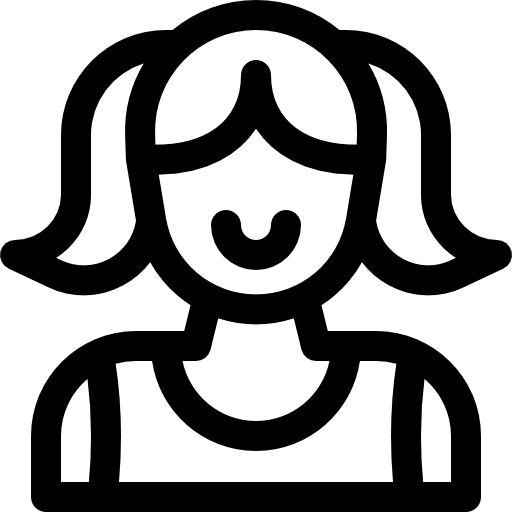 チアリーダー Basic Rounded Lineal icon