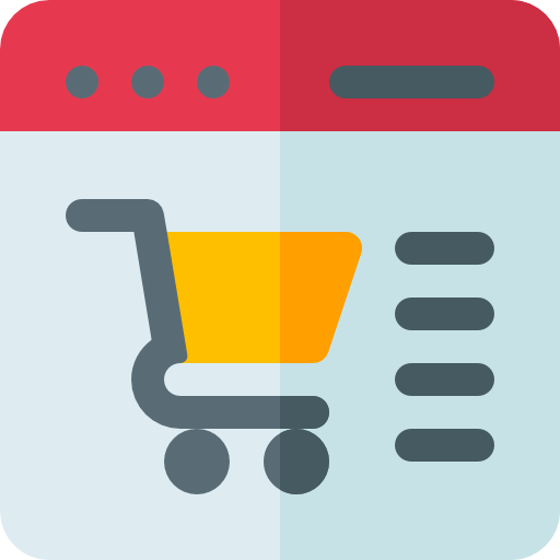 las compras en línea Basic Rounded Flat icono