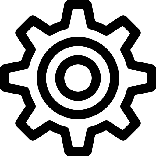configuración Basic Rounded Lineal icono