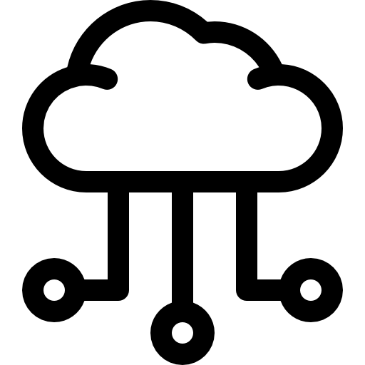 Облачная сеть Basic Rounded Lineal иконка