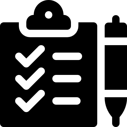 Checklist Basic Rounded Filled icon