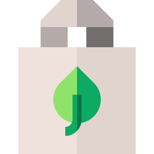 bolsa de papel Basic Straight Flat icono