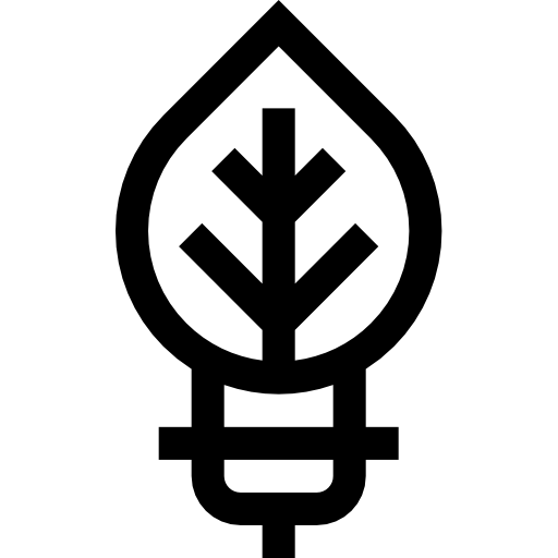 lampadina Basic Straight Lineal icona