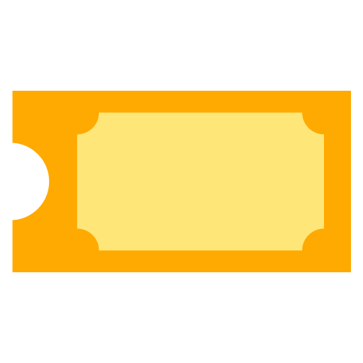 Ticket Generic color fill icon