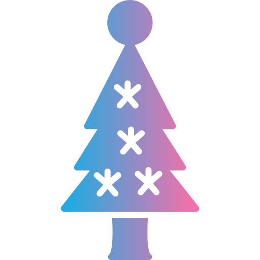 クリスマスツリー Generic gradient fill icon