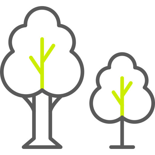alberi Generic color outline icona