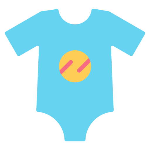 rompertjes voor baby's Generic color fill icoon