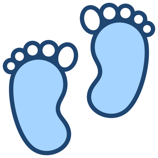 piedi del bambino Generic color lineal-color icona