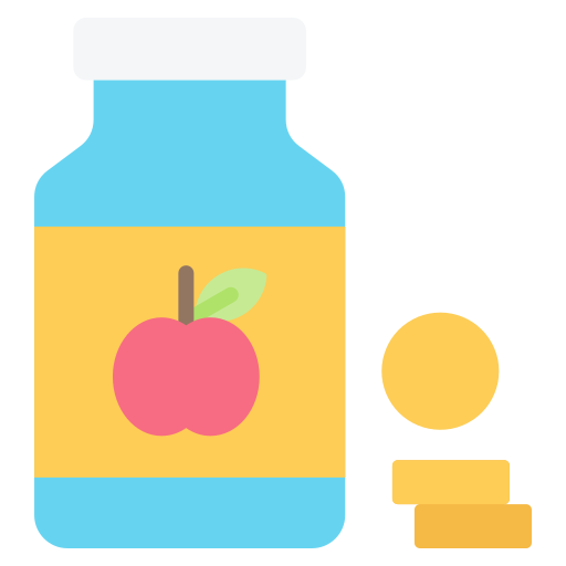 Vitamins Generic color fill icon