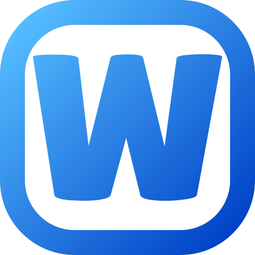 Letter w Generic gradient fill icon