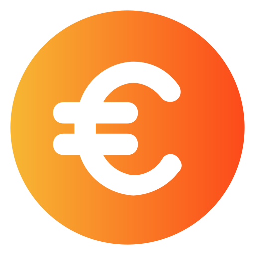 euro Generic gradient fill icono