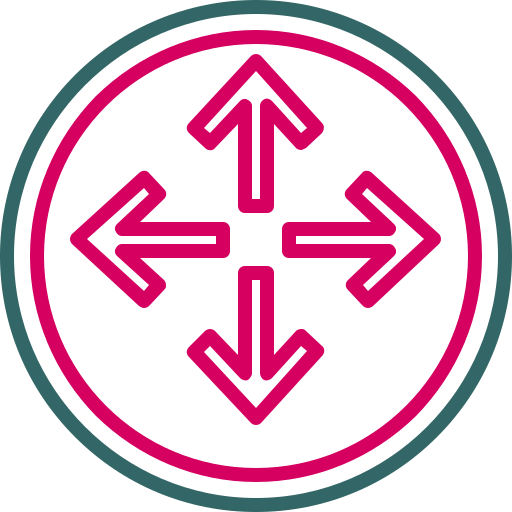 Expand arrows Generic color outline icon