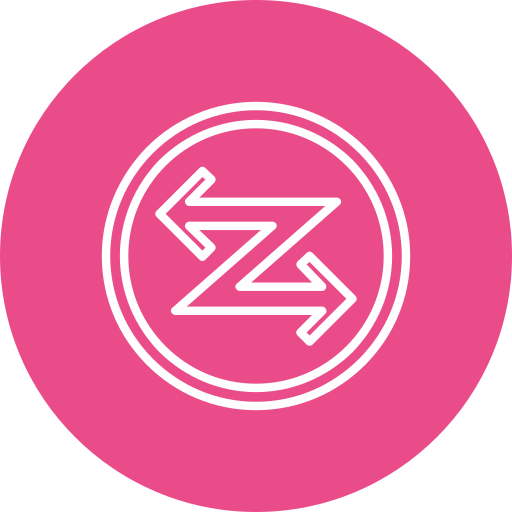flecha en zig-zag Generic color fill icono