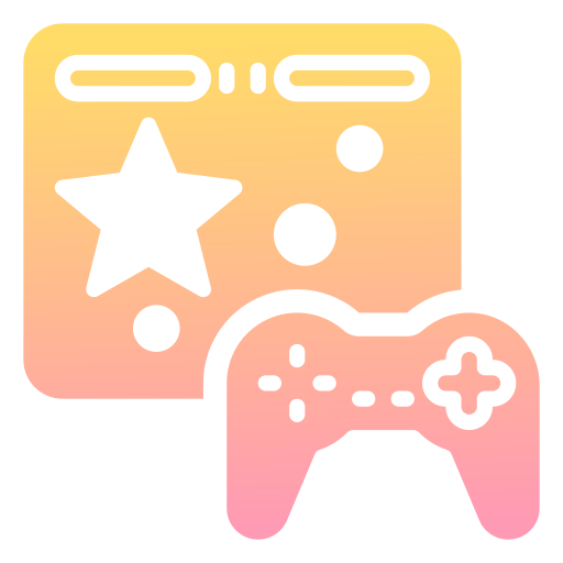 テレビゲーム Generic gradient fill icon