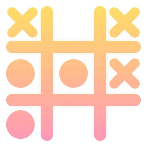 kółko i krzyżyk Generic gradient fill ikona