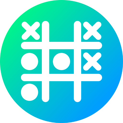 tic tac toe Generic gradient fill icon