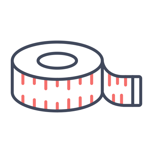 Measuring tape Generic color outline icon