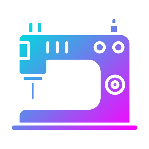 máquina de coser Generic gradient fill icono