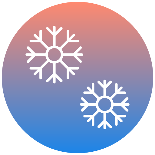 płatek śniegu Generic gradient fill ikona