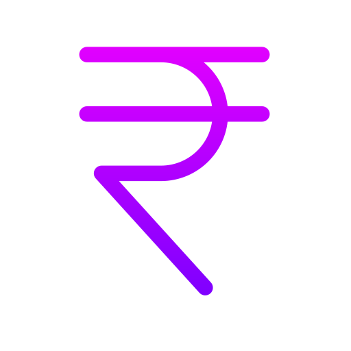 Рупия Generic gradient outline иконка