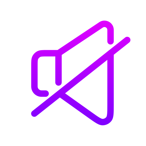 Mute Generic gradient outline icon