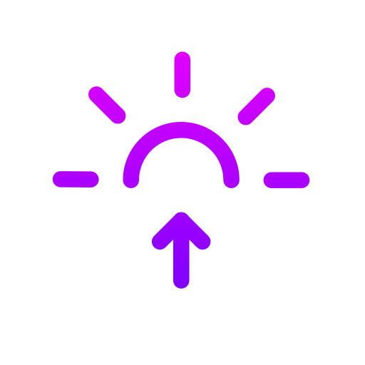 日の出 Generic gradient outline icon