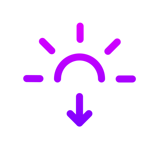 Sunset Generic gradient outline icon