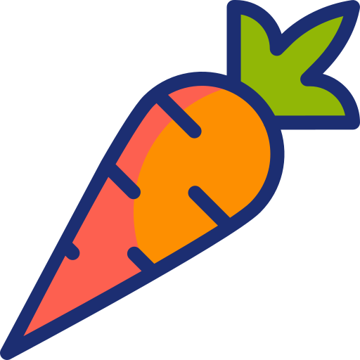 zanahoria Basic Accent Lineal Color icono