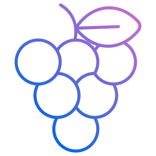 druiven Generic gradient outline icoon