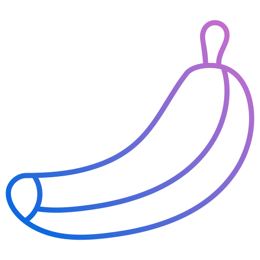 Банан Generic gradient outline иконка