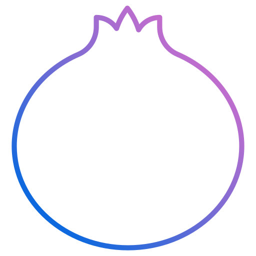 Pomegranate Generic gradient outline icon