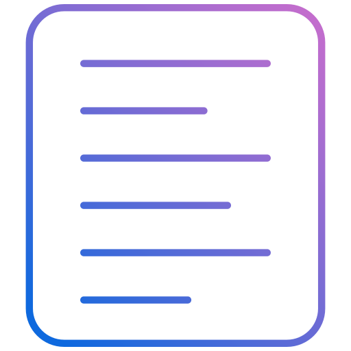 documento Generic gradient outline icona
