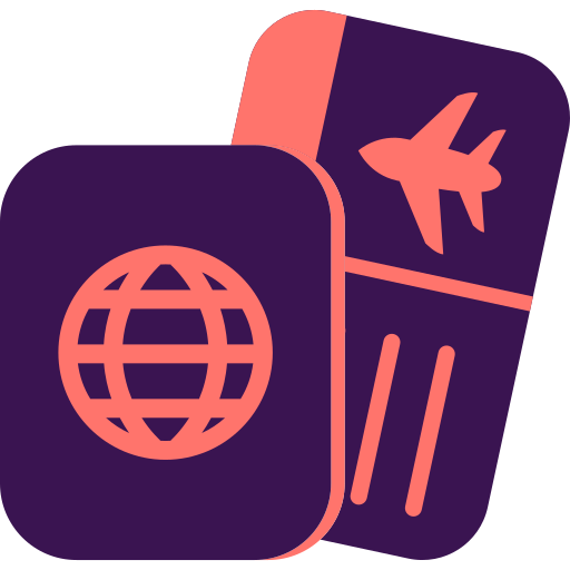 パスポートチケット Generic color fill icon