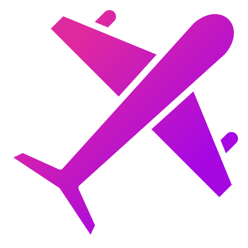 vliegtuig Generic gradient fill icoon