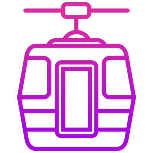 tram Generic gradient outline icona
