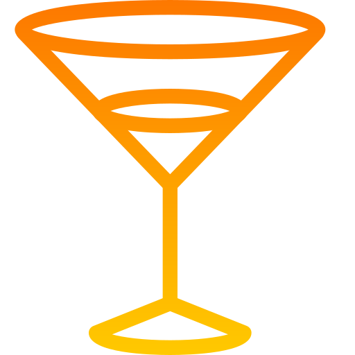 cocktail Generic gradient outline icoon