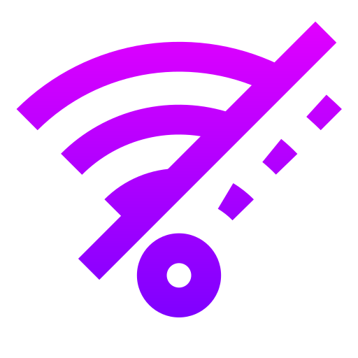 wi-fiなし Generic gradient outline icon