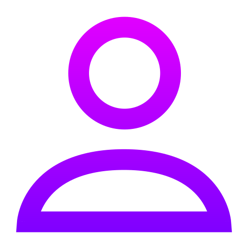 User Generic gradient outline icon