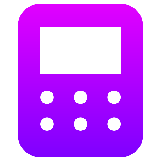 calculatrice Generic gradient fill Icône