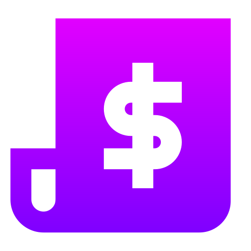 Invoice Generic gradient fill icon