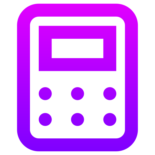 calcolatrice Generic gradient outline icona