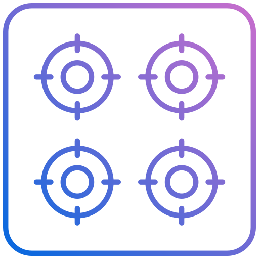 Induction stove Generic gradient outline icon