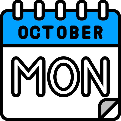 10月 Generic color lineal-color icon